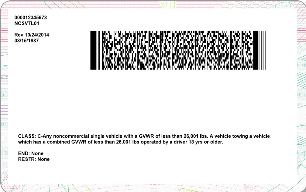 secure driver license and barcode state calibration sheet